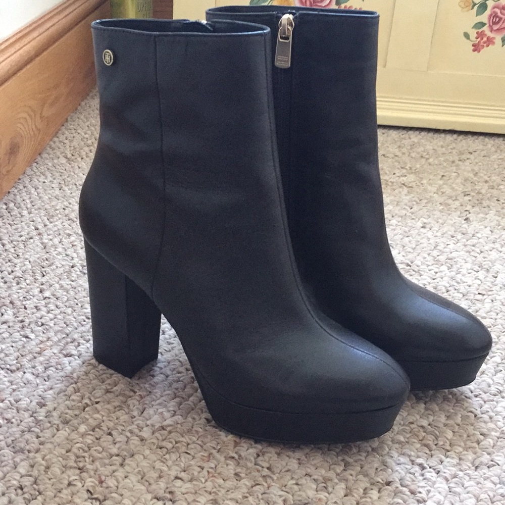 Tommy Hilfiger heeled ankle boots.